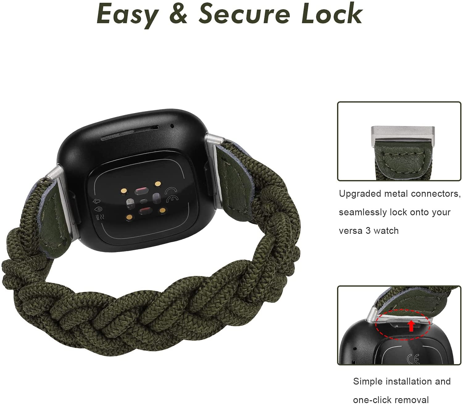 Versa 4 Bands Ouwegaga Compatible With Fitbit /Versa 3 Fitbit Versa 4 Bands