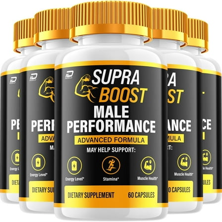 Supra Boost Capsules – SupraBoost Vitamin Complex Pills, Energy, 5 Pack, 300 Capsules