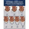 thumbnail image 4 of Black Metal Chain Necklace for Men 28 Inch Long Stainless Steel Jewelry Urban Style Fashion Accessory, 4 of 5