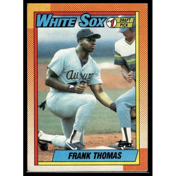 1990 Topps #414a Frank Thomas ICONIC RC Chicago White Sox Baseball Card