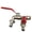 Double mouth B, variant on Single/Double Valve Faucet Industrial and Home Irrigation Zinc Alloy Garden Bibcocks Easy Turn On/Off Lever Handle Taps Valve