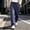 Dark Blue, variant on YLSDY Men's Solid Casual Wide Leg Pants, Elastic Drawstring Waist, Loose Straight Leg Comfort Trousers Black XL