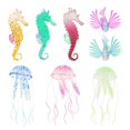 thumbnail image 2 of Aquarium Décor Thematic Ornaments Fish Models Jellyfish Models Sea Horses Silicone Home Decoration Naturally Bright Colors 1Set, 2 of 4