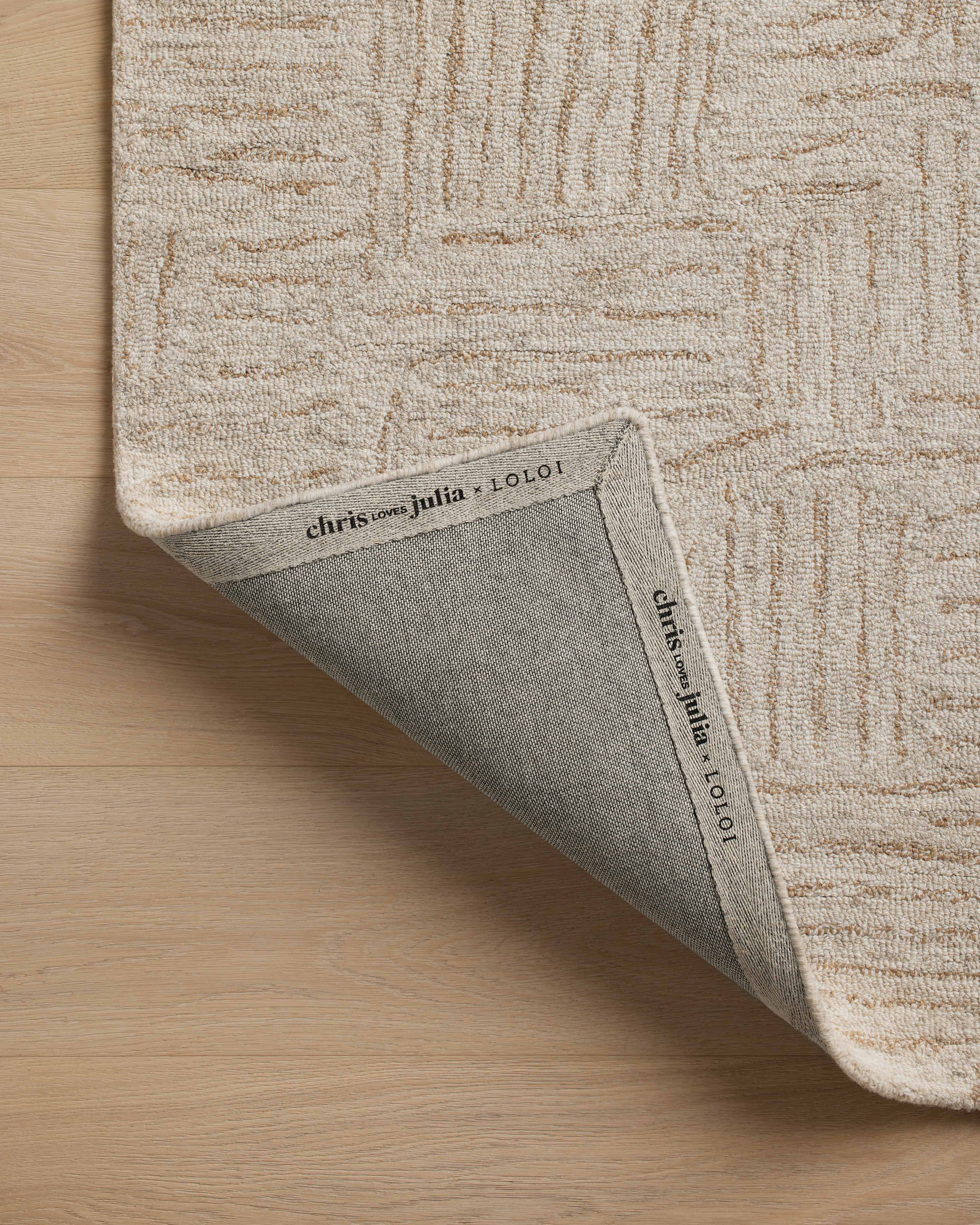 Chris Loves Julia x Loloi Polly Smoke / Sand 8'-6" x 11'-6" Area Rug