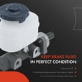 thumbnail image 3 of A-Premium Brake Master Cylinder with Reservoir and Cap Compatible with Acura and Honda Vehicles - MDX 2001-2002, Odyssey 1999-2004, V6 3.5L - Replaces 46100S0X013, 3 of 8