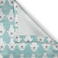 thumbnail image 6 of Ambesonne Animal Valance & Curtain, White Seals Ocean, 55"x24", Turquoise Pale Blue, 6 of 6