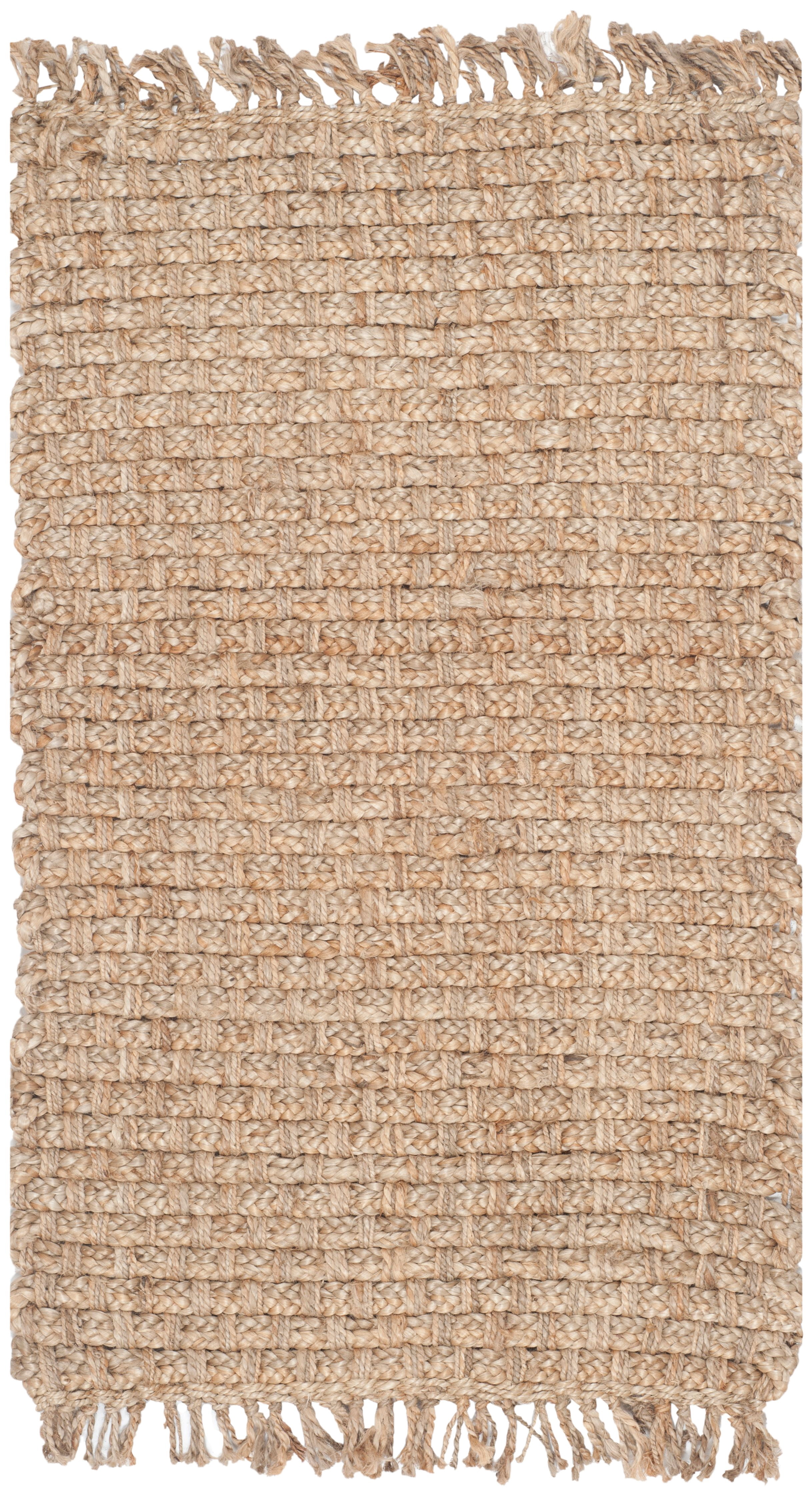 SAFAVIEH Natural Fiber Eason Braided Jute Area Rug, Natural, 3' x 5'