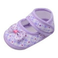 thumbnail image 7 of Baby First-Walking Shoes Girl Soft Sole Bowknot Floral Print Anti-Slip Casual Shoes for 0-18M, 7 of 7