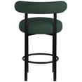 thumbnail image 2 of Meridian Furniture Bordeaux Green Boucle Fabric Stool, 2 of 10