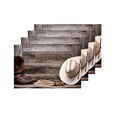 thumbnail image 4 of MKHERT Cowboy Hat Western Lariat Lasso and Roper Leather Boots Placemats Table Mats for Dining Room Kitchen Table Decoration 12x18 inch,Set of 4, 4 of 4