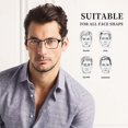 thumbnail image 4 of Xianyou-Livres pour Hommes - Lot de 3 Bleu Clair Blocage Lecteurs de Métal pour Hommes, 4 of 4