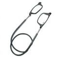 thumbnail image 4 of 2 Pairs Reading Glasses Hanging Folding Magnetic Front Click Connect Neck Readers Lightweight Eyeglasses for Men and Women 2.0,2,Black,Adult,Square,-2.0, 4 of 6