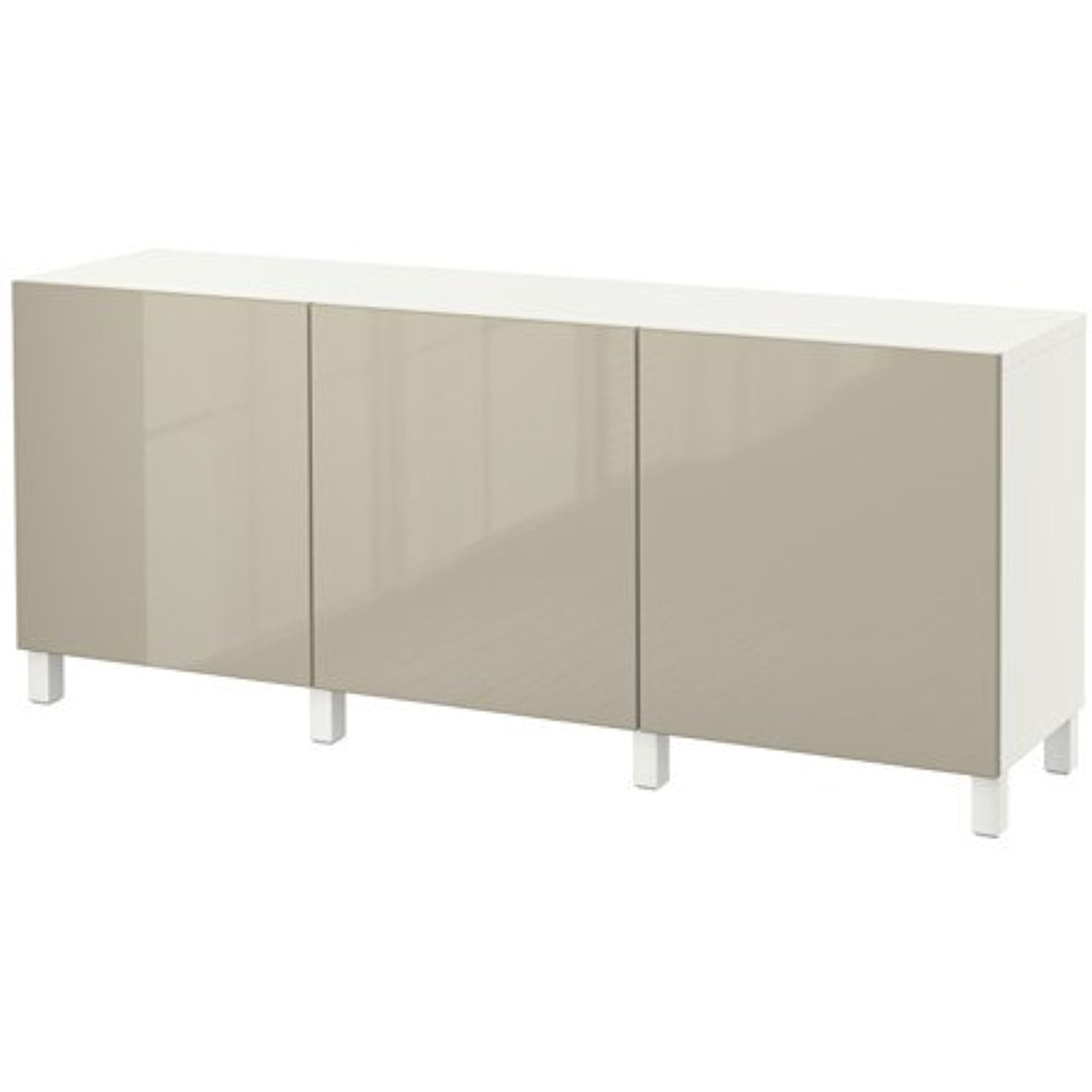 Ikea Storage combination with doors, white, Selsviken high ...