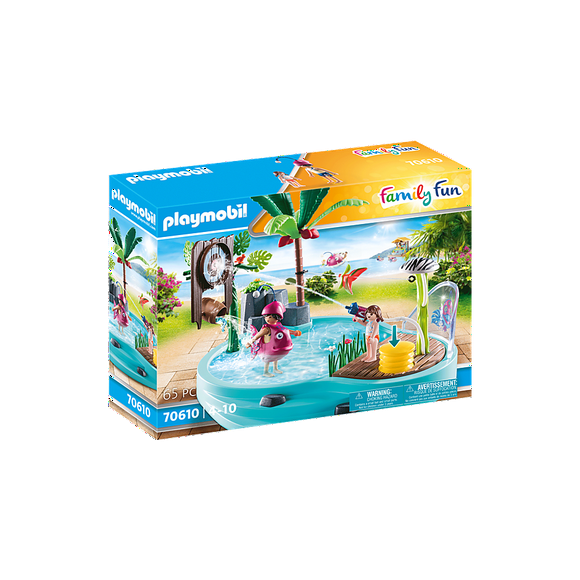 Piscine avec jet d'eau