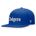 thumbnail image 3 of Men's Fanatics Branded Royal Los Angeles Dodgers Gothic Script Fitted Hat, 3 of 4
