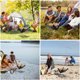 thumbnail image 4 of Bsvklp Estufa Parrilla Barbacoa Desmontable Metal en Forma X para Viajes Picnic para Acampar Al Aire Libre, 4 of 9