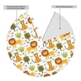 thumbnail image 2 of Lsque Tiger Lion Print Christmas Tree Skirt, Tree Skirt with Ties or Velcro, Perfect for Holiday Decorations, Halloween, and New Year-30", 2 of 7
