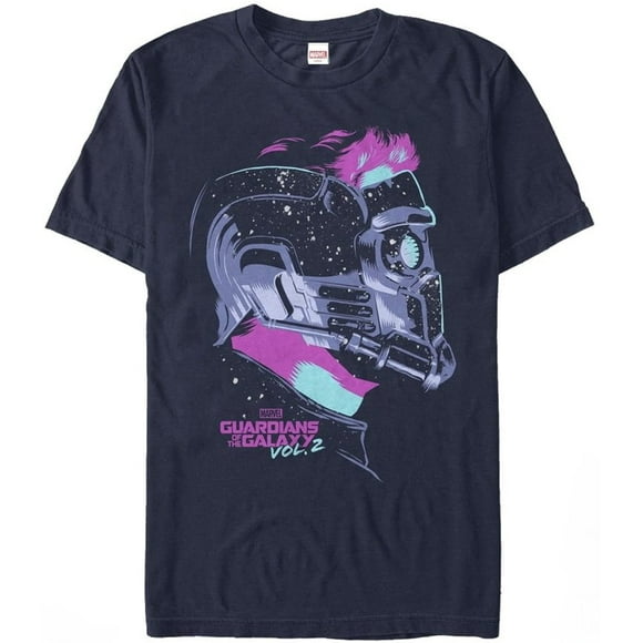 Mens Marvel Guardians of The Galaxy Vol. 2 Star-Lord Stars T-Shirt