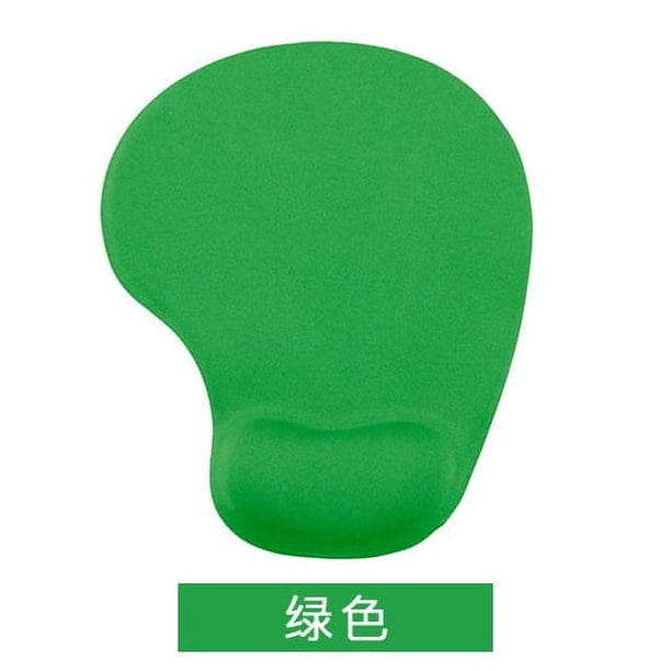 Nvzi Almohadilla ergonómica para ratón con soporte para muñecas, cómoda almohadilla de gel para ratón, almohadilla de goma antideslizante para ordenador, ideal para oficina y hogar (verde)