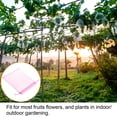 thumbnail image 6 of Uxcell Fruit Protection Bags 6x4" Nylon Fruit Netting Cover Bags with Drawstring for Garden Fruits Pink 100Pack, 6 of 6