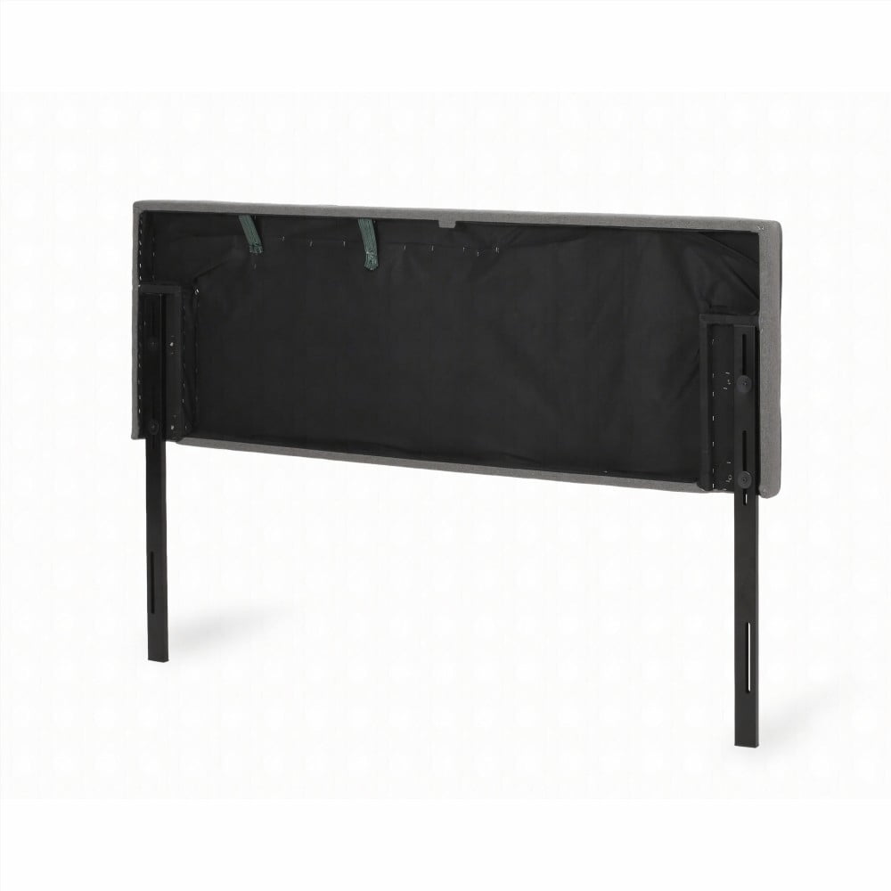 King Size metal upholstered bed frame with adjustable height for bedroom
