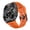 Black Orange, variant on Rugged Case Band For Samsung Galaxy Watch Ultra 47mm Band, Sports Silicone Strap with Metal Shockproof Frame Bumper Case for Galaxy Watch Ultra 2025 Strap Men Women