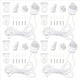 thumbnail image 1 of 4X Kit de Accesorios para Persianas Enrollables, Soportes para Persianas Enrollables con Cadena de Cuentas, Accesorios para Rodillos de Cortina para Reemplazo de Ventanas, 1 of 5