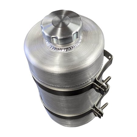 6x10 Vertical Spun Aluminum Gas Tank - 1.0 Gallon - 3/8 NPT