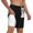 White, variant on Mens Bosnian Flag Map Swimming Trunks with Compression Liner Beach Quick Dry Swim Shorts
