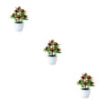 thumbnail image 2 of Guardoinrt Choose Favorite Colors Fake Potted Plants Designed For Any Room Artificial Plant apples 3Set, 2 of 6