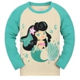 thumbnail image 4 of WIBACKER 2-Piece Unicorn Pajama Set for Girls 2-9Y Kids Sleepwear Long Sleeve Tops and Pants Cotton Pjs, 4 of 6