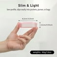 thumbnail image 3 of Transparent Slim Retainer Case, Small Travel Night Guard Case Fits in Pocket, Stylish Aligner Case with Vent Holes, Compact Retainer Holder Compatible with Invisalign (Azure), 3 of 6