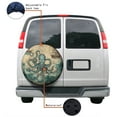 thumbnail image 4 of KAKALAD Vintage Map Octopus Spare Tire Cover Universal Vehicle Accessories Buckle Car Tools 14”in, 4 of 6