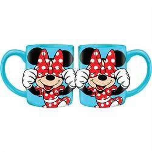 Minnie Big Bow Peekaboo 14oz Relief Mug, Blue