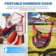 thumbnail image 3 of Livhil Hammock Chair Hammock Swing Chair Hanging Swing, Max 300 lbs Portable Hanging Hammock Chair with Pocket- Perfect (Colorful), 3 of 6