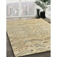 thumbnail image 3 of Ahgly Company Machine Washable Indoor Rectangle Abstract Brown Gold Area Rugs, 5' x 8', 3 of 7