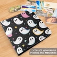 thumbnail image 4 of FORMRS 3 Ring Photo Album 4"x6" Self Adhesive Large Capacity PU Leather Cover, White Halloween Ghost, 4 of 8