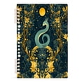 thumbnail image 7 of FORMRS 1-Subject Spiral Notebook 8" x 5" College Ruled 60 Refillable Sheet A5 Hard Cover, Green Celestial Serpent, 7 of 7