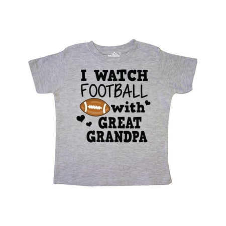 

Inktastic I Watch Football with My Great Grandpa Gift Toddler Boy Girl T-Shirt