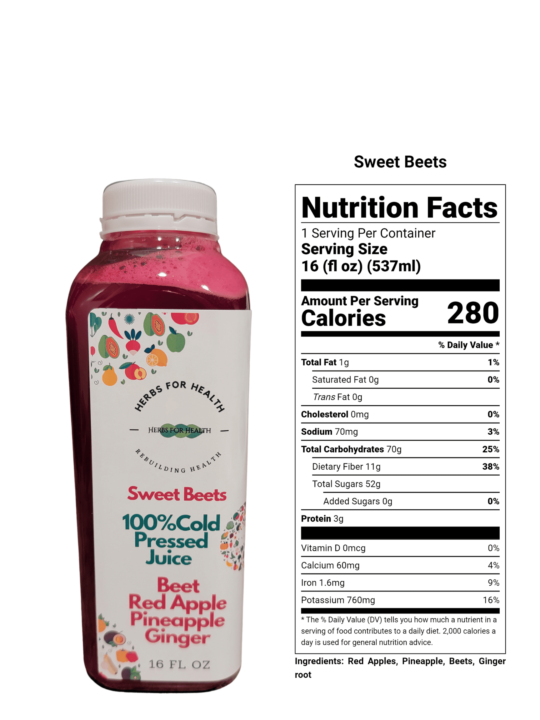 Sweet Beets Cold Pressed Juice