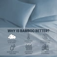 thumbnail image 5 of Super soft and silky 100% Viscose from Bamboo Hypo Allergenic Cooling Pillowcases, Blue, Pair of Standard Pillowcases, 5 of 5