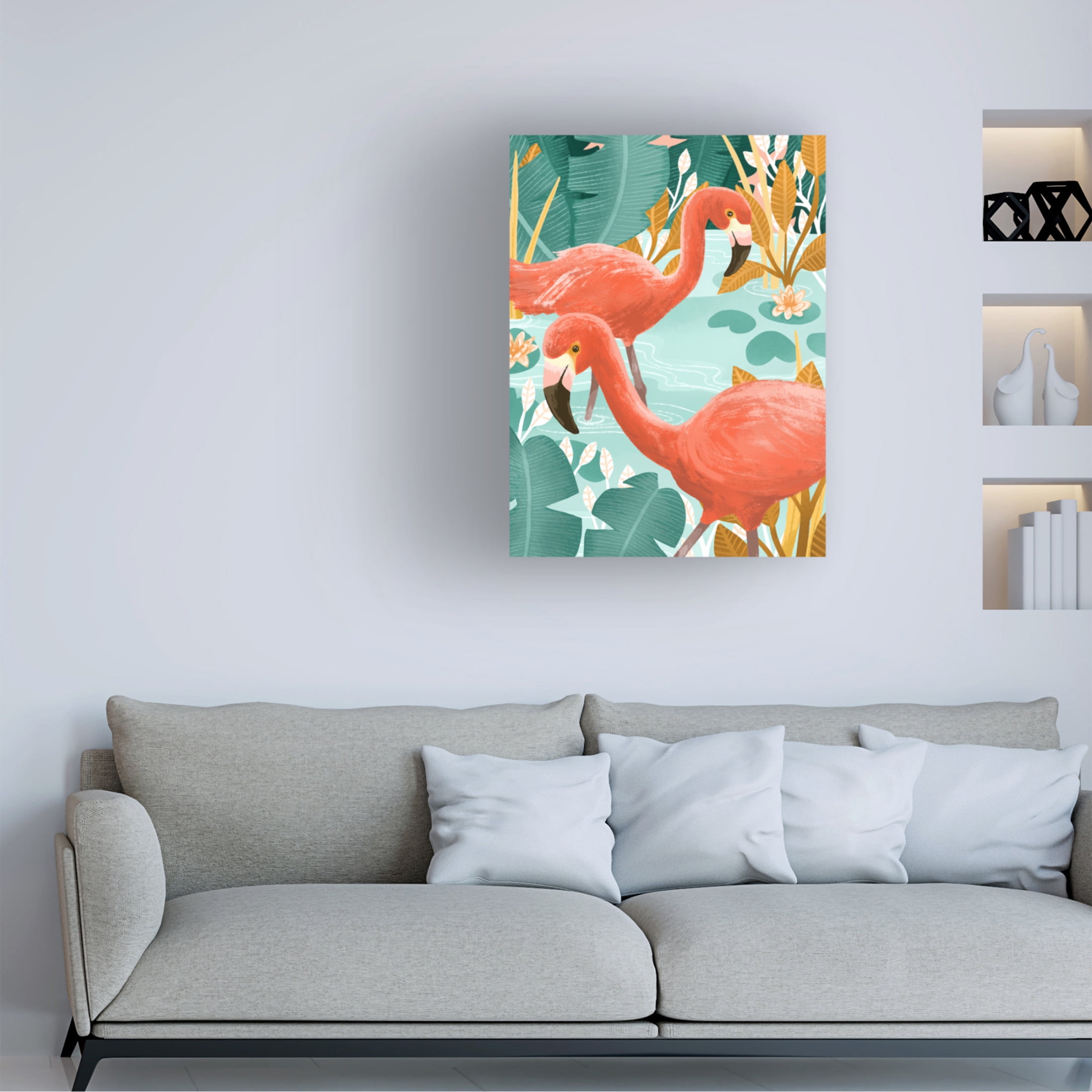 Trademark Fine Art Goed Blauw  Dip Your Toes Canvas Wall Art