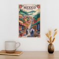 thumbnail image 3 of San Cristobal Retro City Travel Poster with Textile Markets And Misty Hills Canvas Poster, 3 of 8