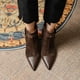 thumbnail image 1 of Diseño de hebilla moda Sexy suave PU cuero mujer botas zapatos invierno calle caminar zapatos botines mujer36 Gao Jinjia LED, 1 of 2