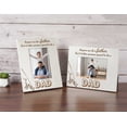 thumbnail image 3 of Darling Souvenir Made With LoveEngraved Table Top Photo FrameWooden Special To Be A Dad Quotes White Picture Frame Gift For Father's Day, 5x7 Photo Size Vertical, 3 of 8