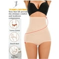thumbnail image 4 of LELINTA Women Tummy Control Panties Shaping High Waisted Shapewear Briefs Butt Lifter Slimming Body Shaper Tummy Control Panty, Black,Apricot S-XXL, 4 of 8