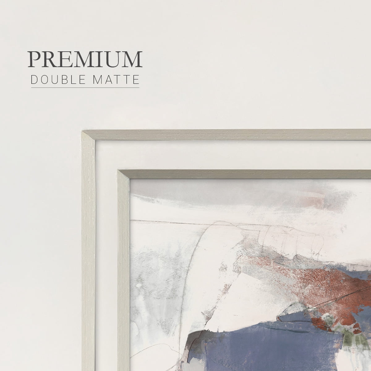 Blue Abstract-Premium Framed Print