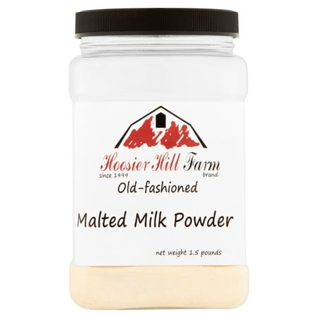 Hoosier Hill Farm Old Fashioned Malted Milk Powder, 1.5 lbs plastic