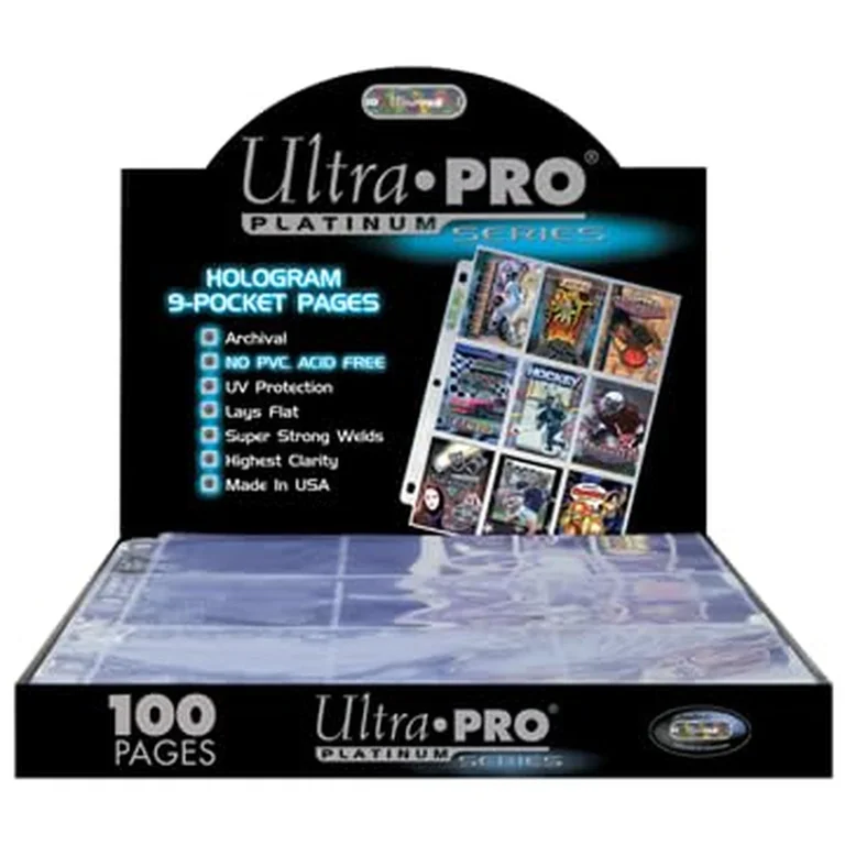 Ultra PRO, Trading Card Pages, 9-Pocket, Platinum Series - Walmart.com