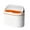 Orange, variant on Mlkoz Bathroom Cleaning, Mini Trash Can With Lid Small Desk Countertop Mini Garbage Cans Waste Basket Removable Small Garbage Can Up Counter Garbage Lint Bin For Bathroom, Women Gifts